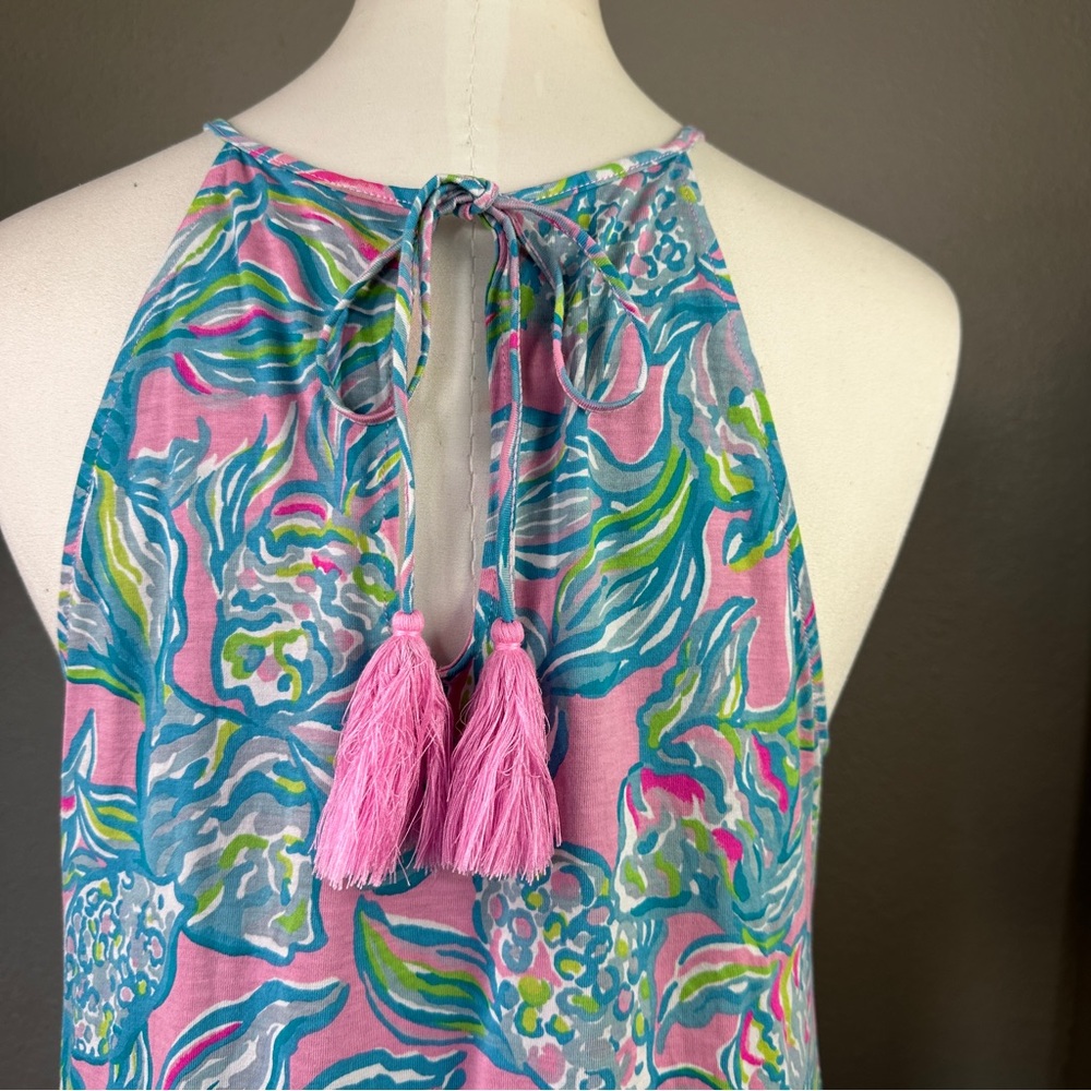 Lilly Pulitzer Margot Swing Dress Pelican Pink Off The Scales Size Small - Picture 8 of 12